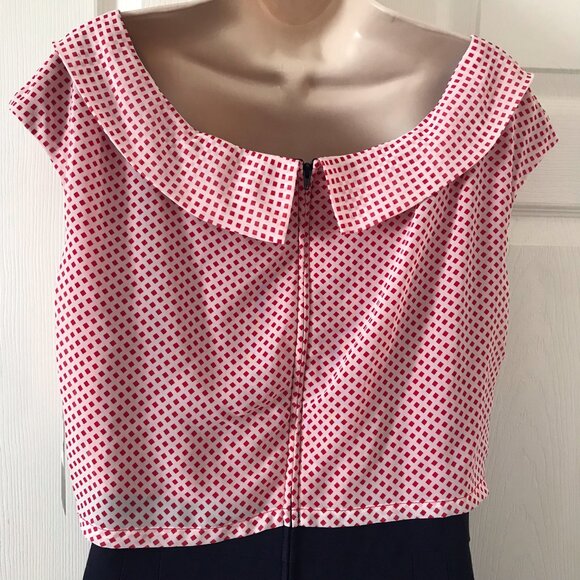 Stop Staring! Red, White Blue Tired Dress `14 NWT - Picture 4 of 7